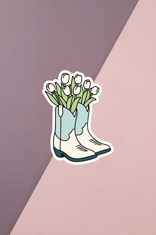 Tulip Boots Sticker