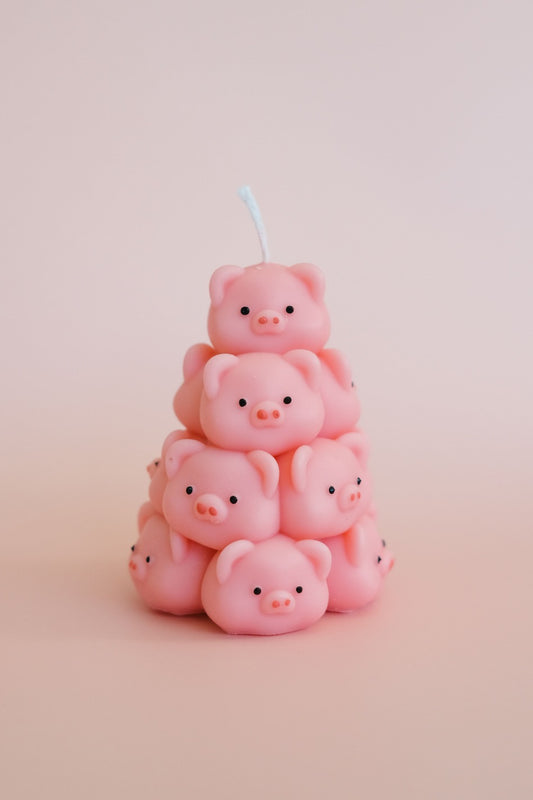 Pig Tower Candle