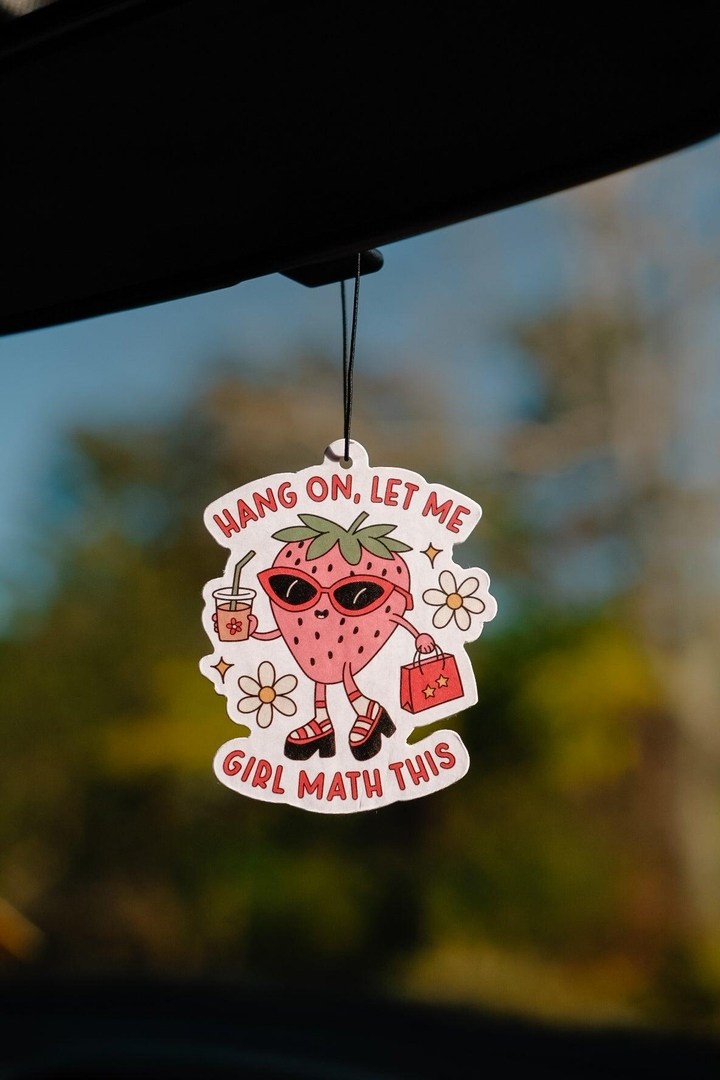 Girl Math - Strawberry Air Freshener - faith&joy