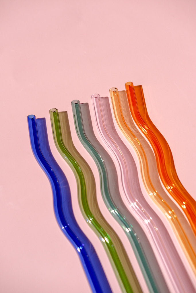 Wavy Glass Straw