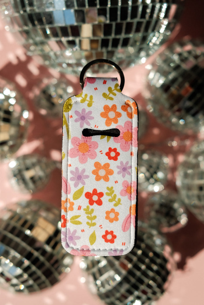 Flower Fields - Lip Balm Holder Keychain